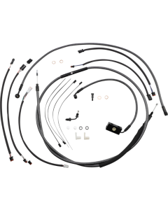 Magnum KARBONFIBR 12-14 Handlebar Control Cable Install Kit Harley Softail 18-Up