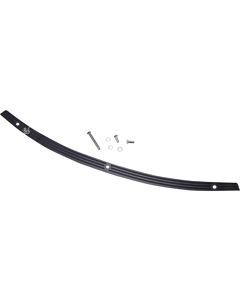 Klock Werks Flare Series Windshield Trim Black with Logo Harley Batwing 14-Up