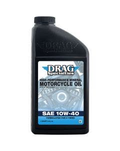 Drag 1 US Quart 10W-40 High-Performance Mineral Engine Oil for V-Twin