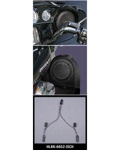 J&M ROKKER XT Upper-Lower Fairing Speaker In-Series Wire Harness for 2014 Harley