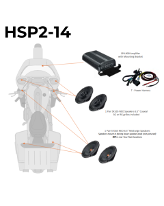 Hertz HSP2 Plug and Play Front Speaker Kit W/ NEO Woofers 4 Harley 14-23 