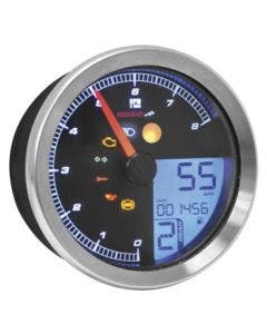 Koso BA051221 Chrome HD-04 Series 3-3/8" Gauges Color LCD Universal