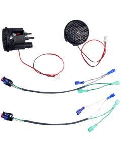 J&M ROKKER HTWT-1025-CRF Series Dash Tweeter Speakers Kit 98-13 Harley FLH/T/X