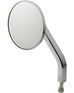 Joker Machine 03-051-3L Chrome No. 7 Solid 3-1/4 Round Mirror Left Only Harley