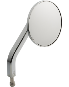 Joker Machine 03-051-3R Chrome No. 7 Solid 3-1/4 Round Mirror Right Only Harley 