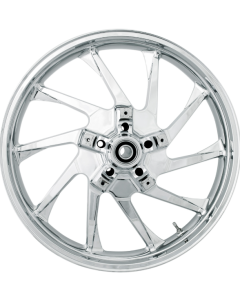 Coastal Moto Chrome Hurricane Precision Cast 3D 21" Wheel & Tire Package for Harley 00-23