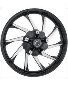 Coastal Moto Black Cut Hurricane 3D 21" Front Cast Wheel Only Harley 00-07