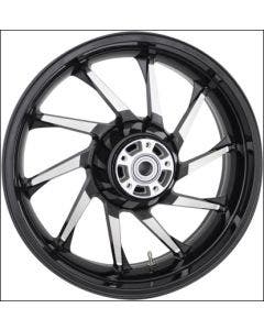Coastal Moto Black Cut Hurricane 3D 18" Rear Cast Wheel Only Harley 09-24 w/ ABS