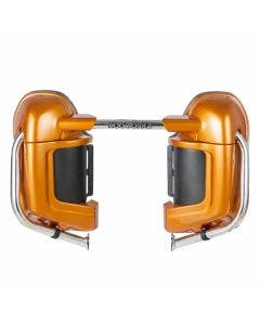 Hogworkz Lower Vented Fairing Lowers w/ Hardware Harley Touring Amber Whiskey