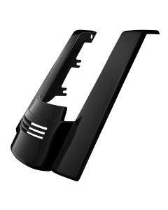 Hogworkz Dual Blocked Stretched Tri-Bar Fender Extension Vivid Black 09-19 FL 
