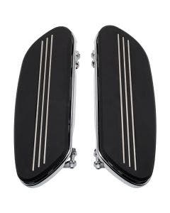 Hogworkz Driver Floorboards for Harley Touring & Softail '86-'24 Chrome