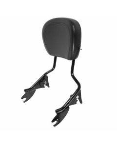 Hogworkz Black Detachable Tall Boy Sissy Bar Backrest Harley Touring '09-'19