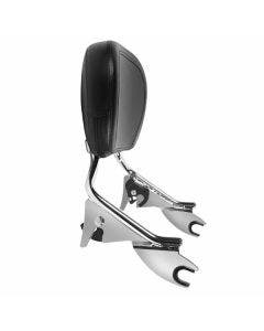Hogworkz Chrome Detachable Shorty Sissy Bar Backrest Harley Touring '09-'19