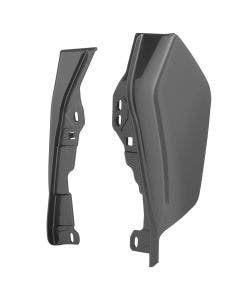 Hogworkz Industrial Gray Mid-Frame Air Deflectors for Harley Touring 09-24