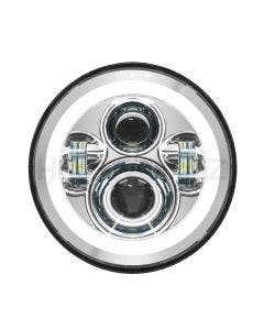 Hogworkz 7" LED Chrome HaloMaker Headlight (Harley Daymaker Replacement) 94-19