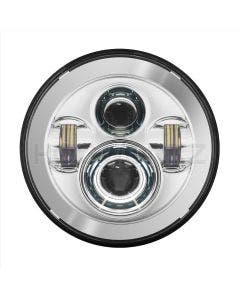 Hogworkz Chrome 7" LED Harley Daymaker Style Headlight FLH/T