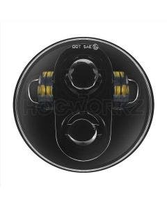 Hogworkz Blackout 5 3/4" LED Harley Daymaker Style Headlight V-Rod Softail Dyna 
