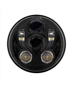 Hogworkz Blackout 5 3/4" LED Harley Daymaker Style Headlight V2 Softail Dyna 
