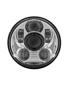 Hogworkz Chrome 5 3/4" LED Harley Daymaker Style Headlight V2 Softail Dyna 