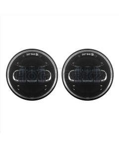 Hogworkz Harley Blackout 4.5" LED Auxiliary Passing Lamps 94-19 Harley & Indian