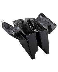 Hogworkz Aftermarket Stretched Saddlebag Liners '94-'13 Black w/ Black Stitching