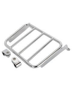 Hogworkz Chrome Luggage Rack Add-On for Harley Fat Boy / Breakout '18-'24