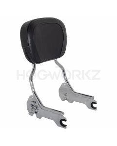 Hogworkz Chrome Easy Detachable Sissy Bar Backrest HW157125 Harley Softail 18-Up