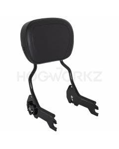 Hogworkz Black Easy Detachable Sissy Bar Backrest HW157125 Harley Softail 18-Up