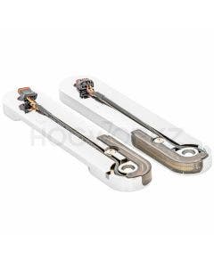 Hogworkz Chrome LED Billet Fork DRL Turn Signals Harley Batwing Touring 14-24