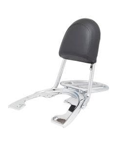 Hogworkz Chrome Sissy Bar Backrest / Luggage Rack for Harley V-Rod '07-'11