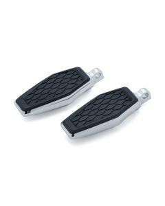 Kuryakyn 5904 Chrome Hex Rubber Foot Pegs Harley Style Male Mount Applications