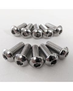 10 Polished Harley Front Brake Rotor Hardware Bolts Softail Dyna Touring 5/16-18 X 3/4