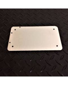 Custom Dynamics LPF-BCK-C Plastic License Plate Backing Plate Chrome 7 x 4