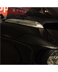 Custom Dynamics Chrome Sequential LED Windshield Trim Harley Road Glide 15-20