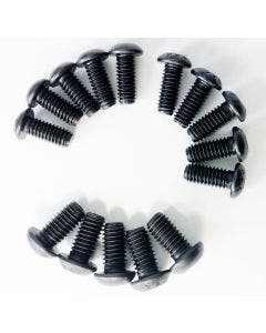Black Harley Rear x5 Front x10 Brake Rotor Bolts Softail Dyna Touring HD