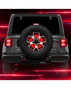XK Glow 5th Wheel Light w/ Seq Turn Brake Reverse For Jeep Wrangler JL JK TJ