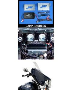 J&M ROKKER XXR 350 Watt 2-Channel Amp Kit 06-13 Harley Street Glide Ultra FLH/X