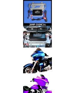 J&M ROKKER XXR 350 Watt 2-Channel Amp Kit 14-18 Harley Batwing FLH Electra Ultra | JAMP-350HC14
