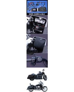 J&M ROKKER XXR 350 Watt 2-Channel Amplifier Kit Bluetooth Control 98-19 Road King