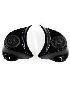 Jarz Gloss Black Pods W/ Tweeter Complete Kit 14-17 Batwing Fairing Models