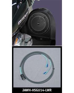 J&M ROKKER XT Lower Fairing Speaker Wire Harness for 14-19 Harley Baggers