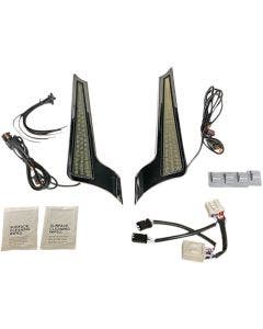 Custom Dynamics Dual Color Fascia LED Panel Lights Chrome Smoke Lens HD 06-09