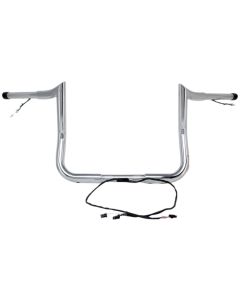Paul Yaffe Bagger Nation Chrome Wired 8" Monkey Handlebars Harley Batwing 14-Up