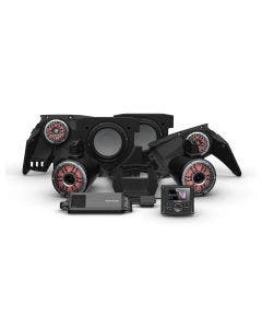 Rockford Fosgate PMX-3 1500w Front Rear Horn Color Optix Speaker Dual Subwoofer