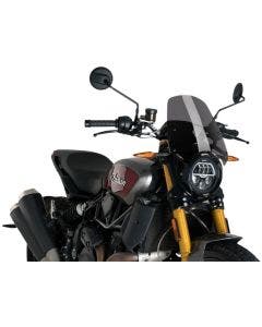 Puig 3834F New Generation Dark Smoke 13" Windscreen Indian FTR 1200 19-20