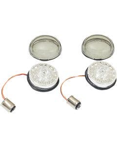 Custom Dynamics ProBEAM Rear Red Ring LED Turn Signal Insert Smoke Lens 1157