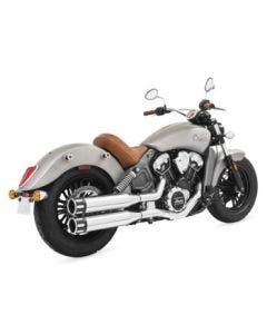 Freedom Performance Exhaust 4" Slip-On Chrome w/ Eagle Tips Indian Scout