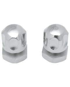 Drag Chrome Six-Shooter Solo Seat Mount Knob Nuts Harley Touring 99-20