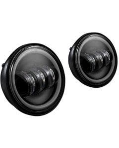 Custom Dynamics Black ProGLOW 4.5 Passing Lamps Color Changing Halos Harley 05-Up
