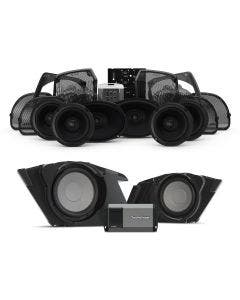 Rockford Stage 3 400W Amp 6 Speaker 2 Subwoofer Radio Audio Kit Harley Ultra 14-Up